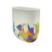 Rosenthal Studio Linie Wolf Bauer Collection Floral Oval 5.75 Porcelain Vase