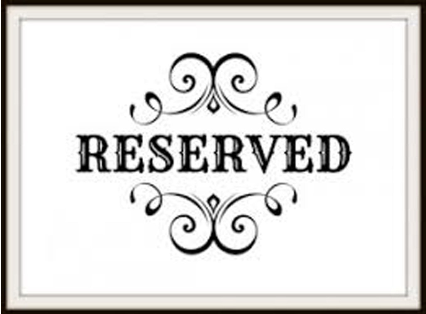 RESERVED FOR BOB SCHONROCK