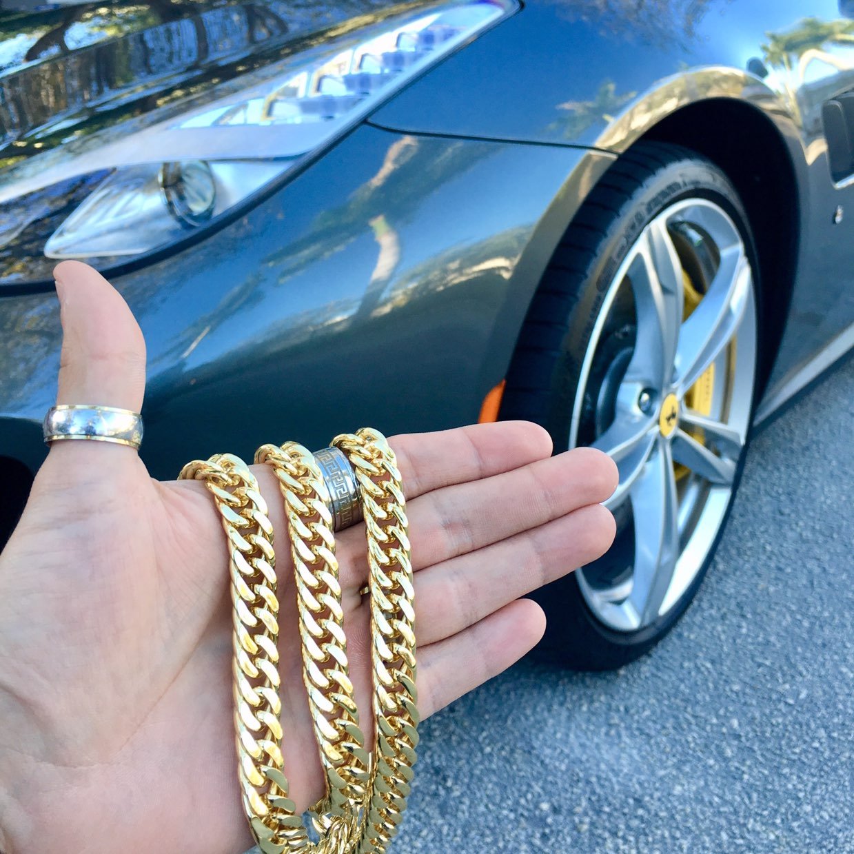 DOUBLE CUBAN LINK BRACELET 18K GOLD