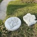 Set of 2 White Bucees Concrete Stones