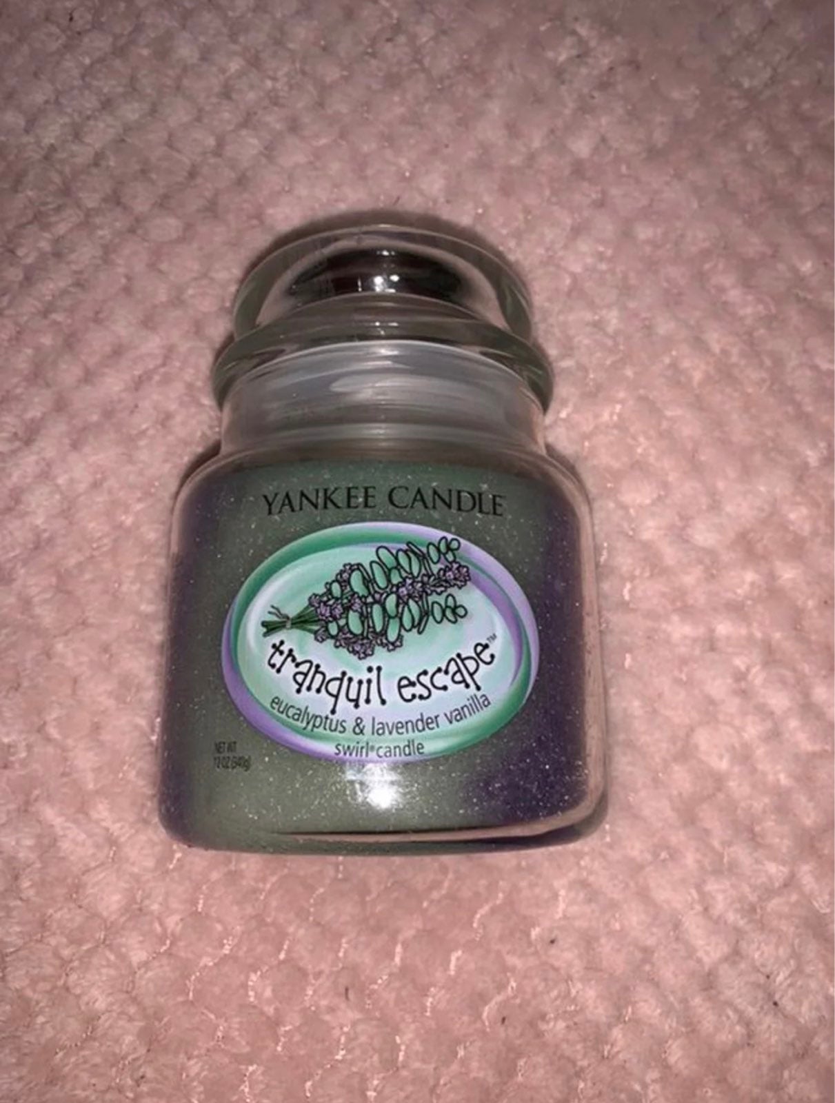 Yankee Candle Tranquil Escape Eucalyptus & Lavender Vanilla Medium Jar Candle