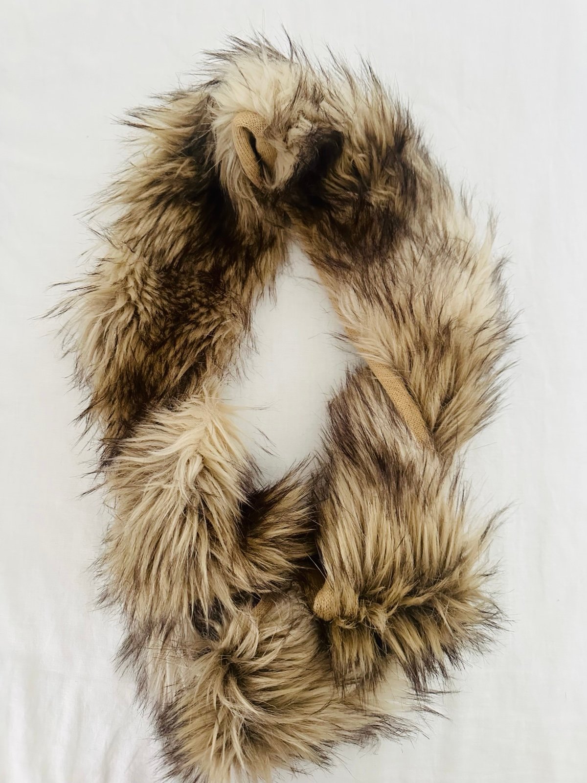 Juicy Couture Fur & Knit Infinity Loop Scarf