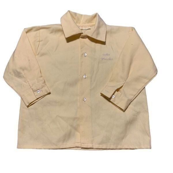 Tutto Piccolo Boys Yellow Button Down Sz 18 Mos