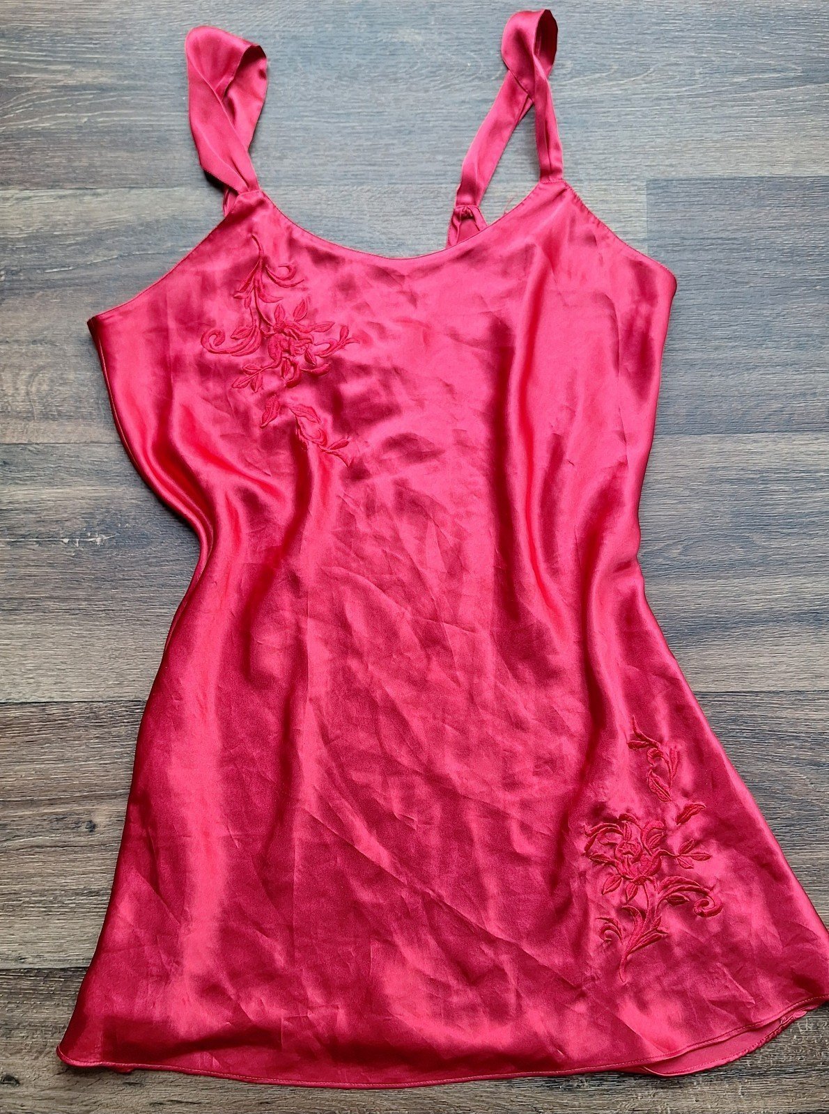 Women's M Vintage 90's Gold Tag Sears Inner Most Satin Short Slip Chemise