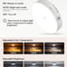Rechargeable Lights with Remote, 3 CCT & 12 RGB Colors Motion Sensor, 6 Pack