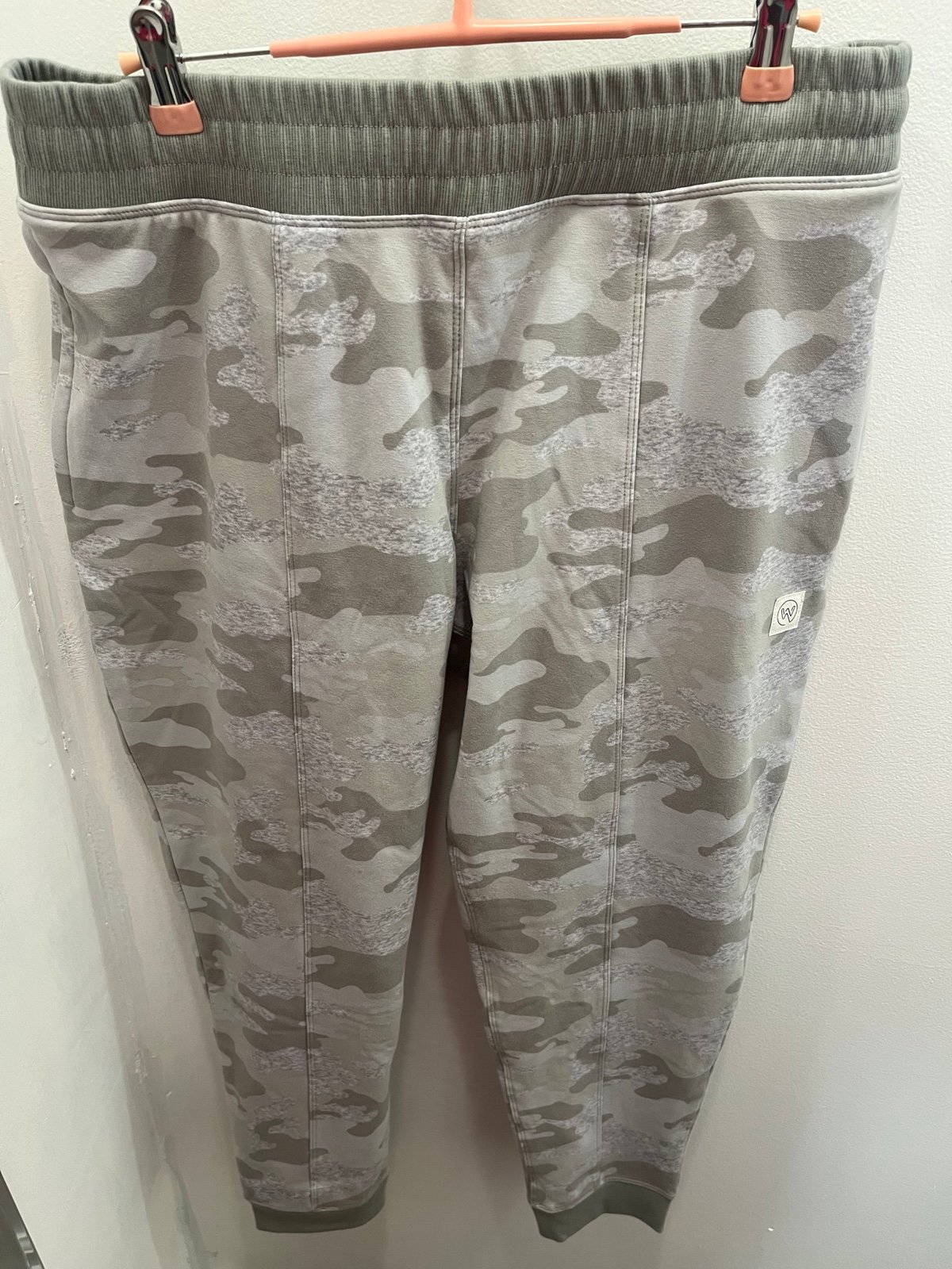 Pale camouflage joggers