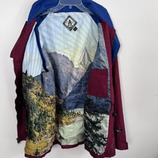 Volcom Outdoor Jacket Full Zip Large Mountain Ridge Lined Outdoor Skiing Rock