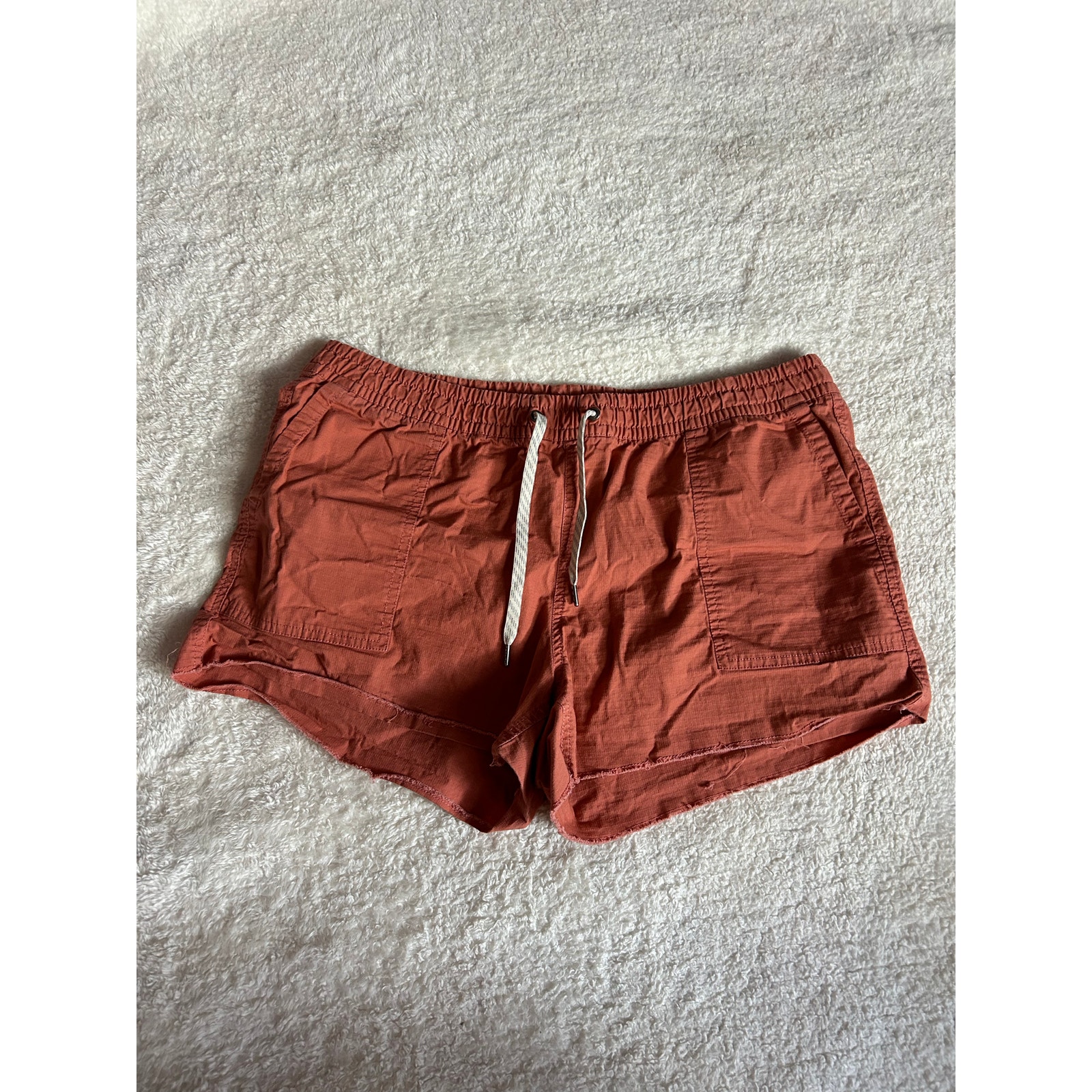 Vuori Orange Ripstop Shorts Size XL