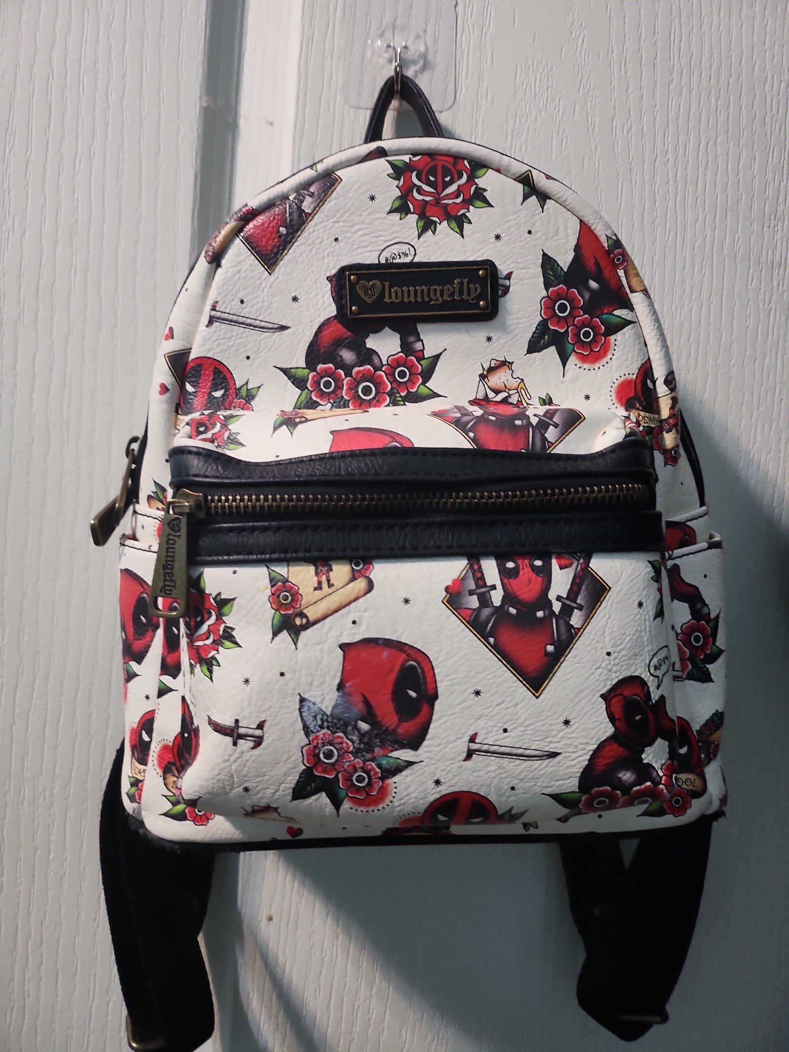 Loungefly Dead Pool Floral pattern mini Backpack