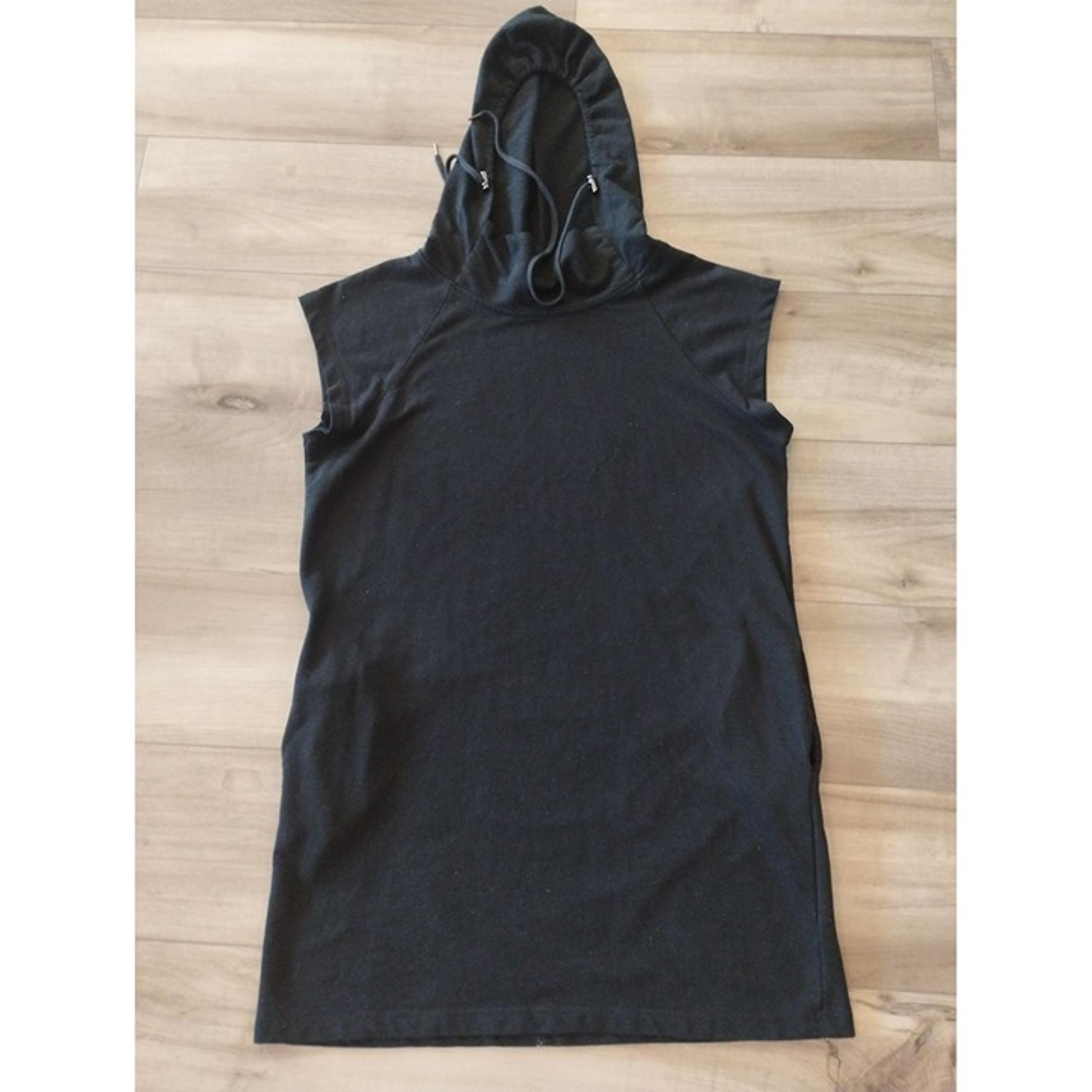 Black Sleeveless Pullover Hoodie Vest Size XL - Grayson Threads