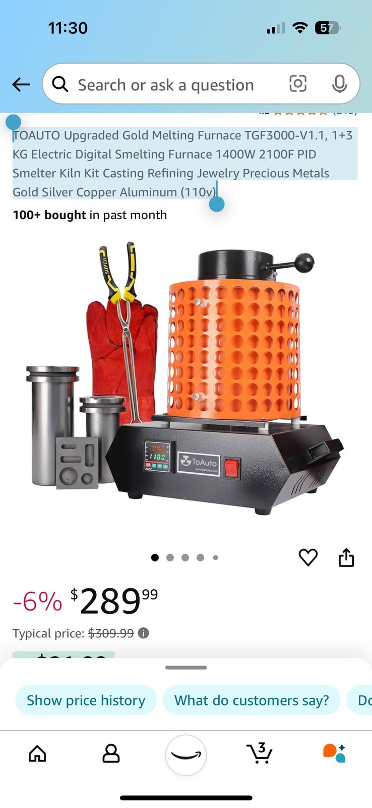 ToAuto Gold Melting Furnace