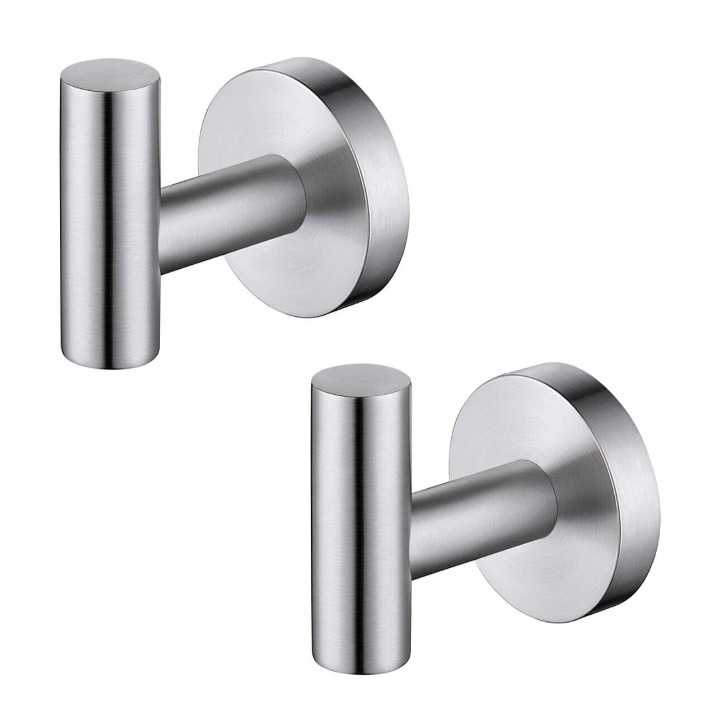 Towel Hook Bathroom Wall Heavy Duty Robe Hook Holder Sus304 Stainless Steel Brus