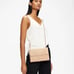 NWT! Ted Baker- PARSON- Unlined Soft Leather Crossbody Bag -TAUPE