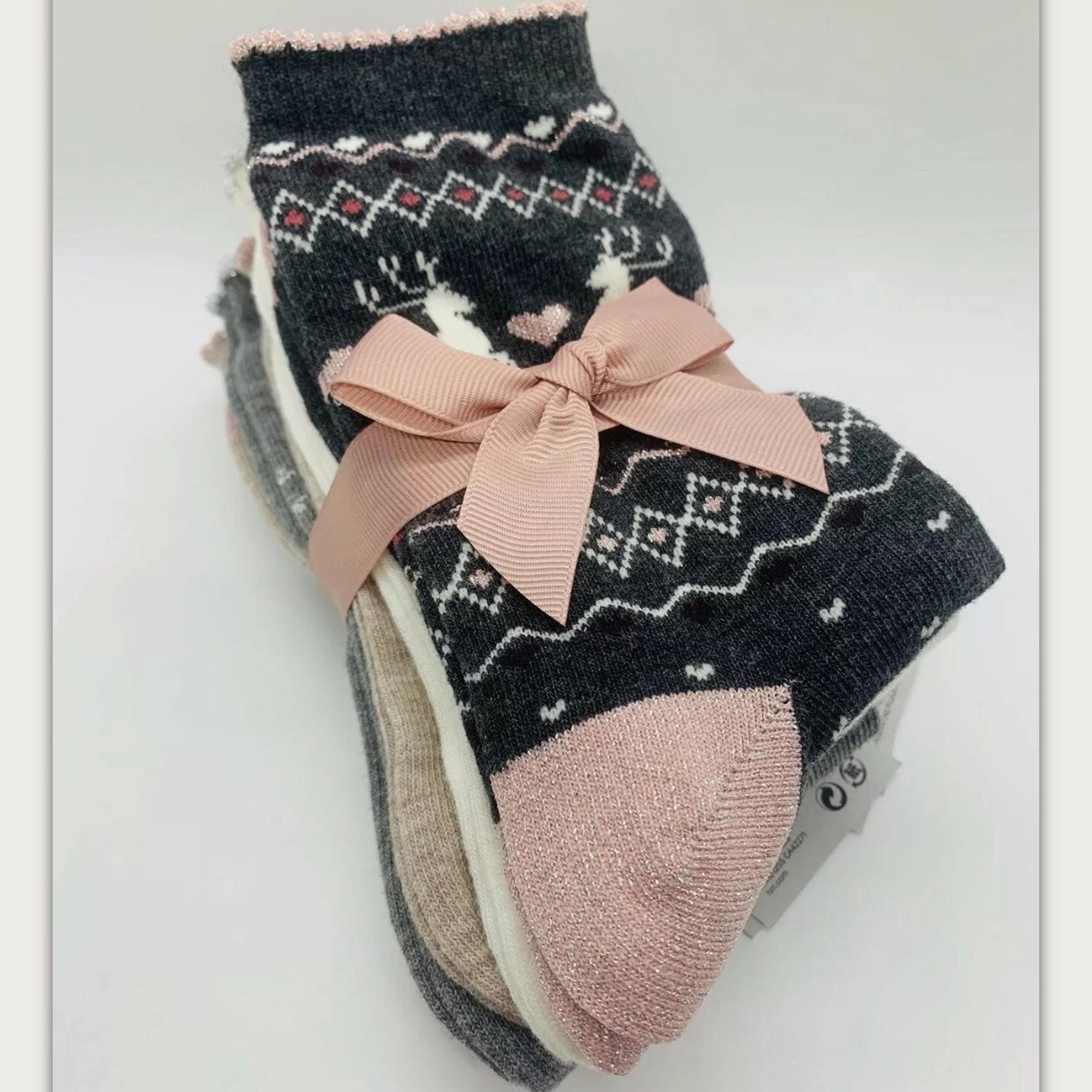 H&M 5-Pack Socks Girls Womens Size S-M