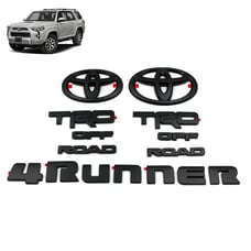 2010-2022 TOYOTA 4RUNNER TRD OFF ROAD BLACKOUT EMBLEM OVERLAY KIT GENUINE