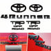 2010-2022 TOYOTA 4RUNNER TRD OFF ROAD BLACKOUT EMBLEM OVERLAY KIT GENUINE