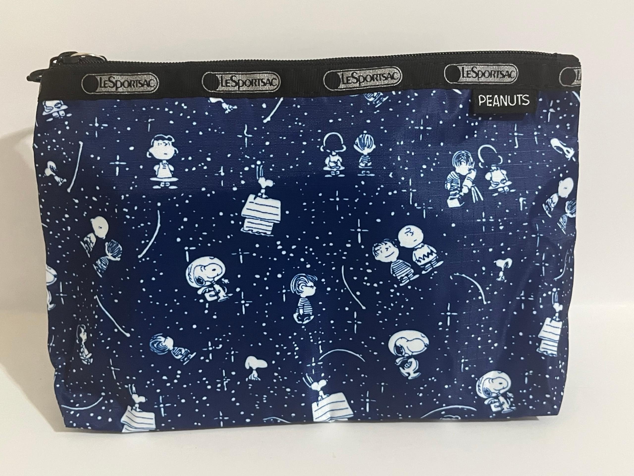 LeSportsac Peanuts Snoopy Stargazer Wristlet Pouch-like new