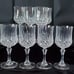 CRISTAL D'ARQUES LONGCHAMP GLASSWARE, DIAMAX LIQUEUR GLASSES SET OF 4