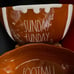 Rae Dunn SUNDAY FUNDAY Football Serving Set