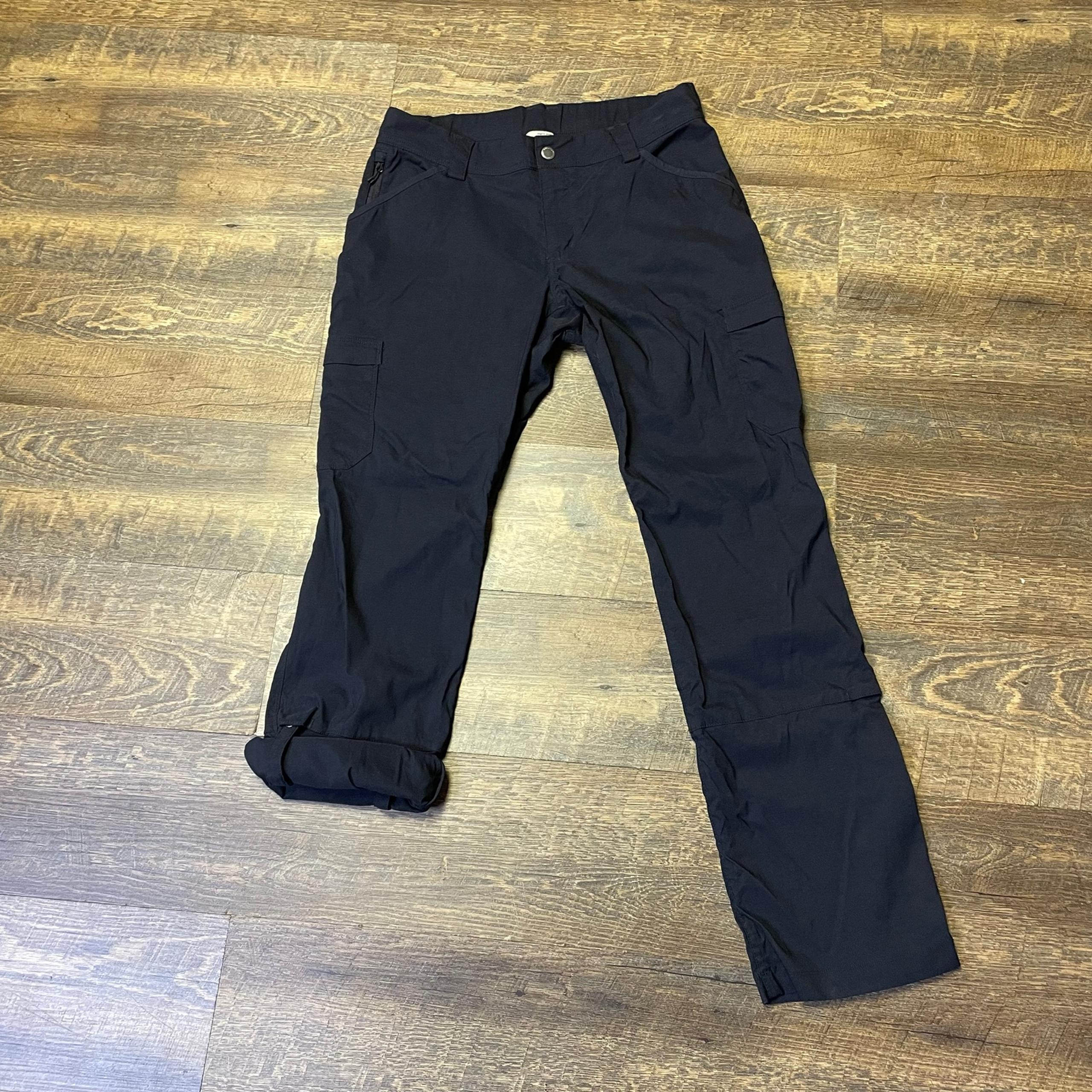 Duluth Trading Dry on the Fly Bootcut Cargo Pants Women's 12x33 Black Hiking