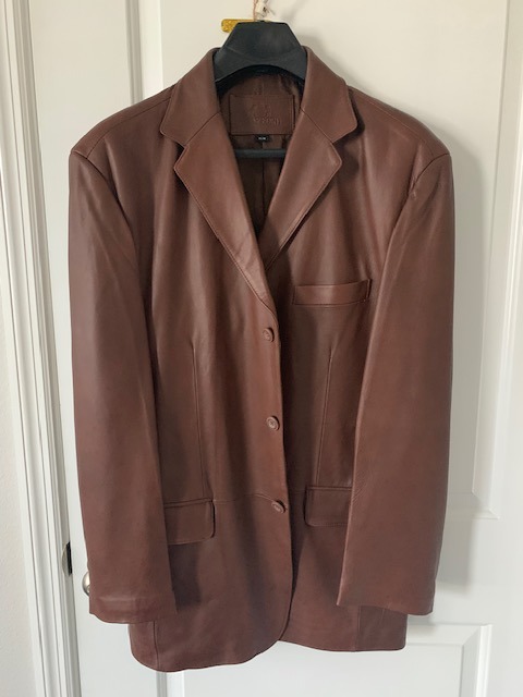 leather blazer