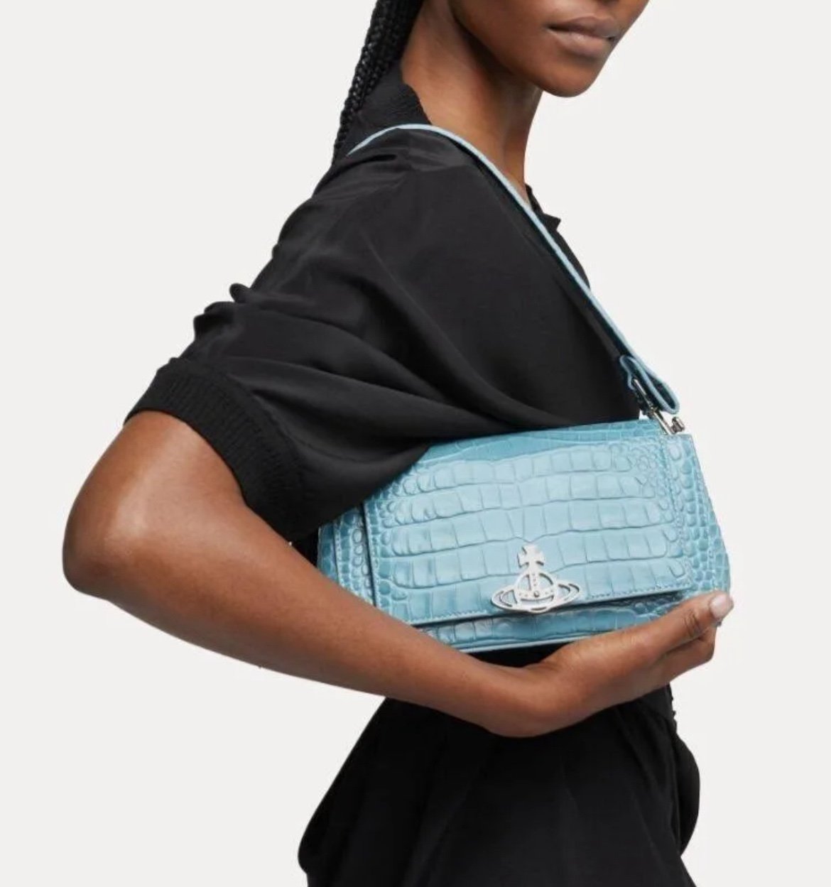 vivienne westwood blue small hazel bag Shoulder Bags