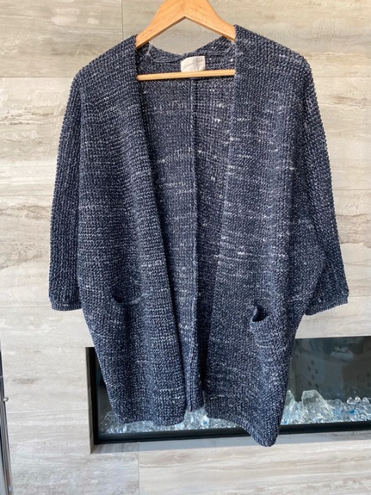 Blue cardigan