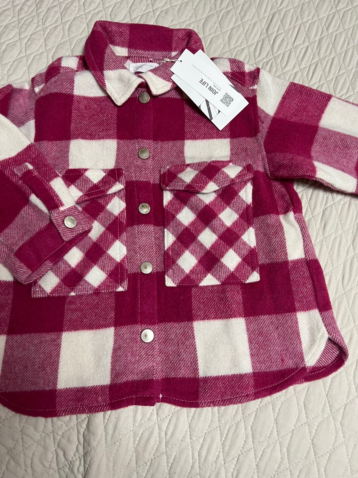 zara overshirt sz 3/4y