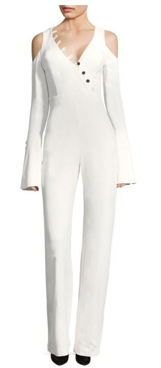 Alexis Bali Button Bell-Sleeve Jumpsuit