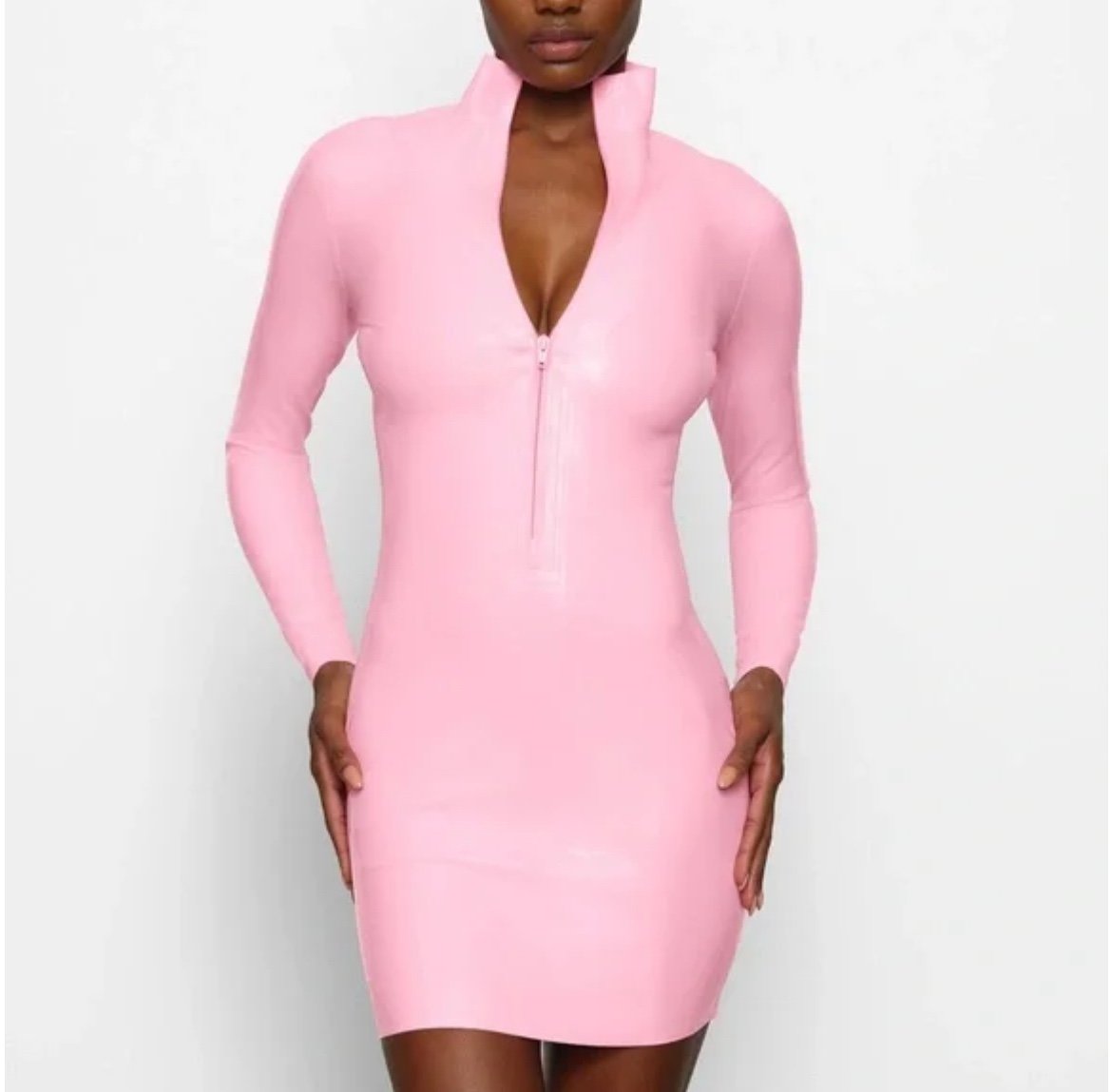 SKIMS Latex Dress Pink Size L | lot 56