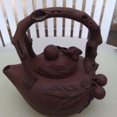 Handmade mud teapot