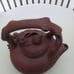 Handmade mud teapot