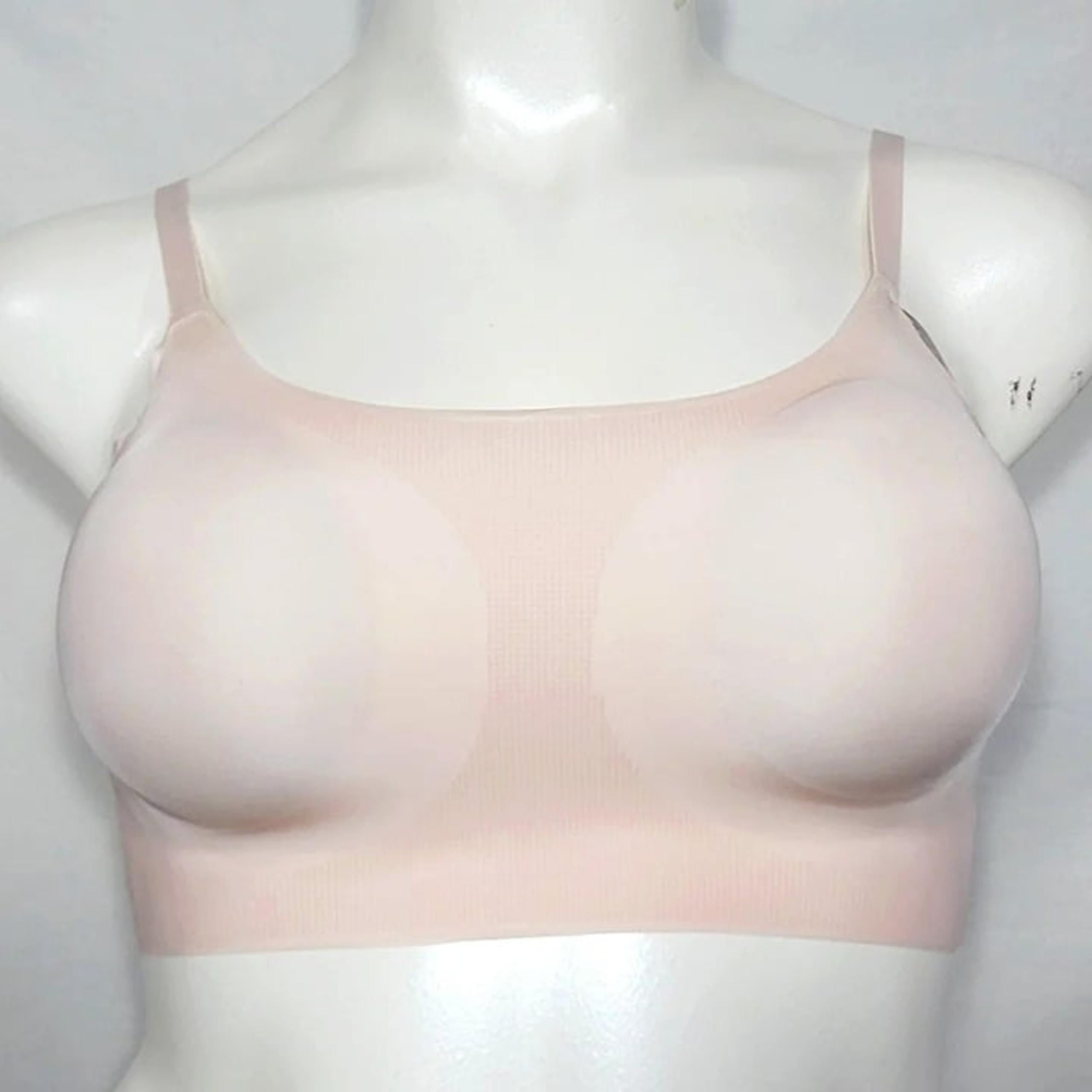 MEDIUM/DD Maidenform DM7676 M Modern Pullover Wire Free Bralette Bra Pink NWT