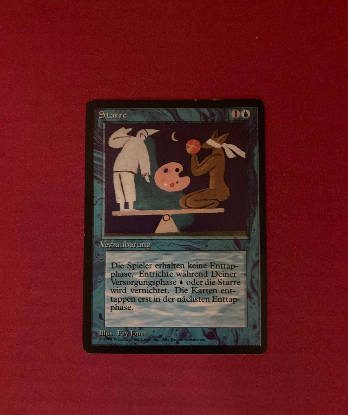 Rare german revised Stasis mtg