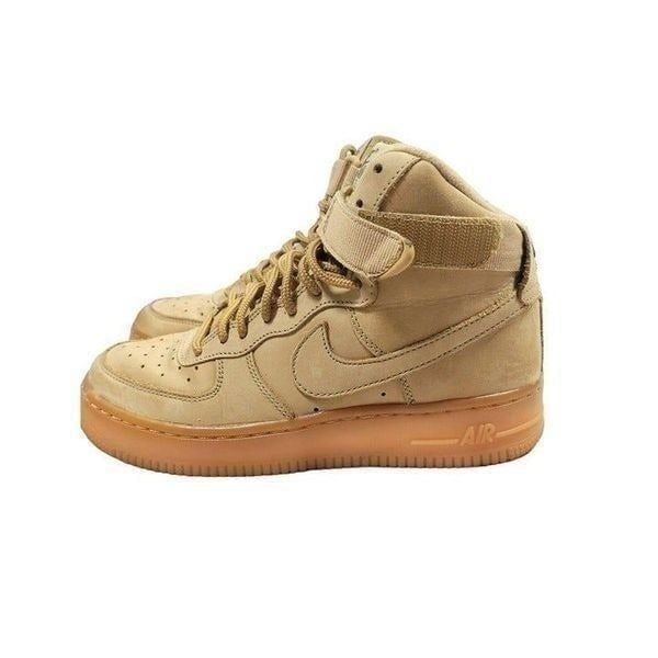 Nike Air Force 1 High 2017 Flax Athletic Basketball Shoes Size 5Y /Women's 6.