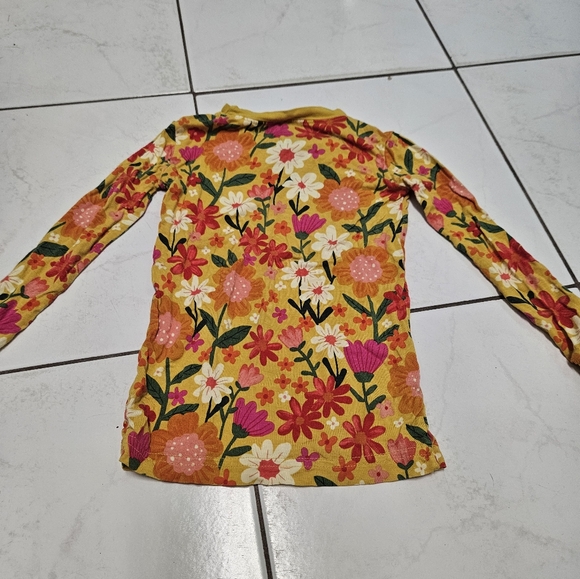 Little Sleepies long sleeve yellow floral 2T jammies