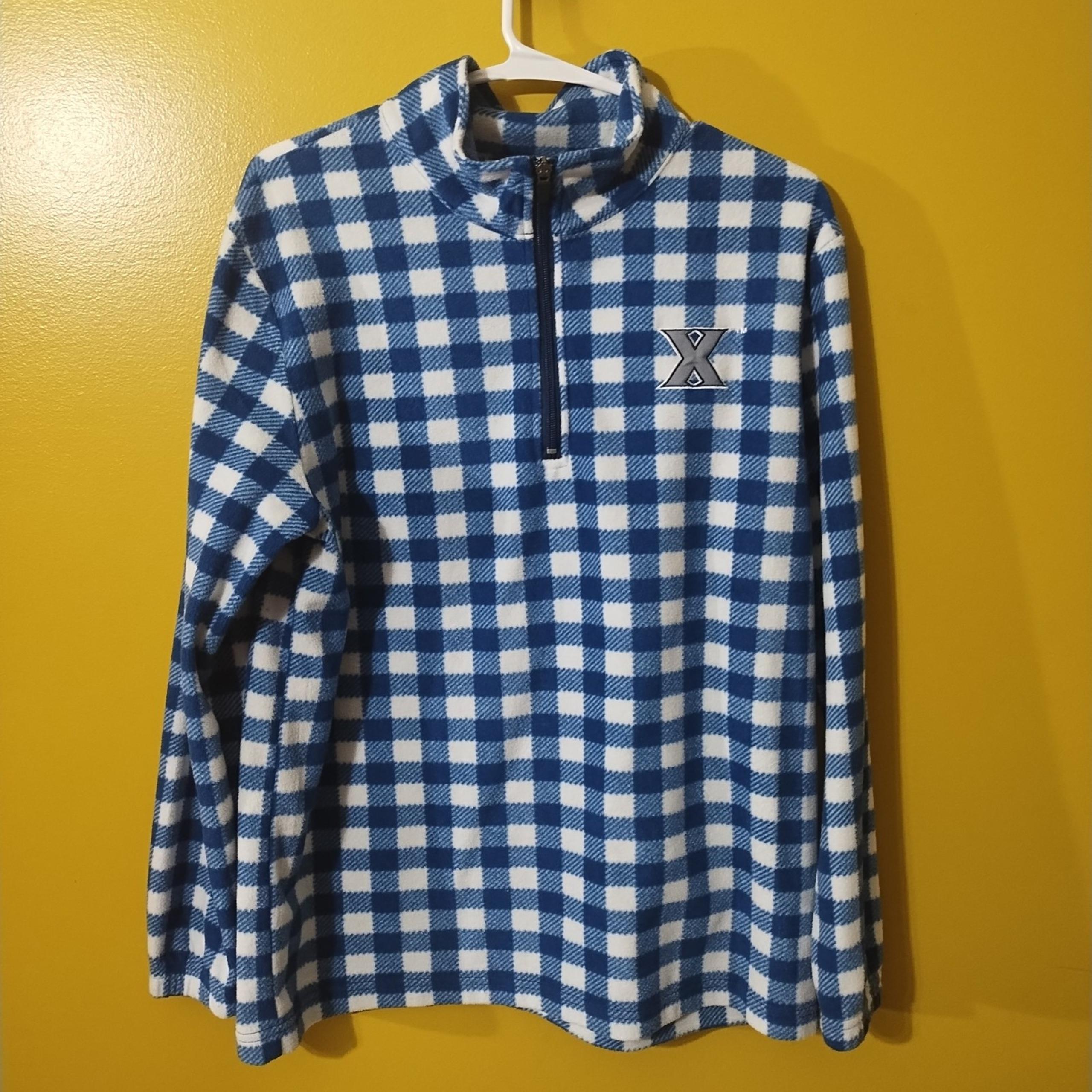Ladies Campus Specialties Xavier Musketeers 1/4 Zip Fleece Jacket L
