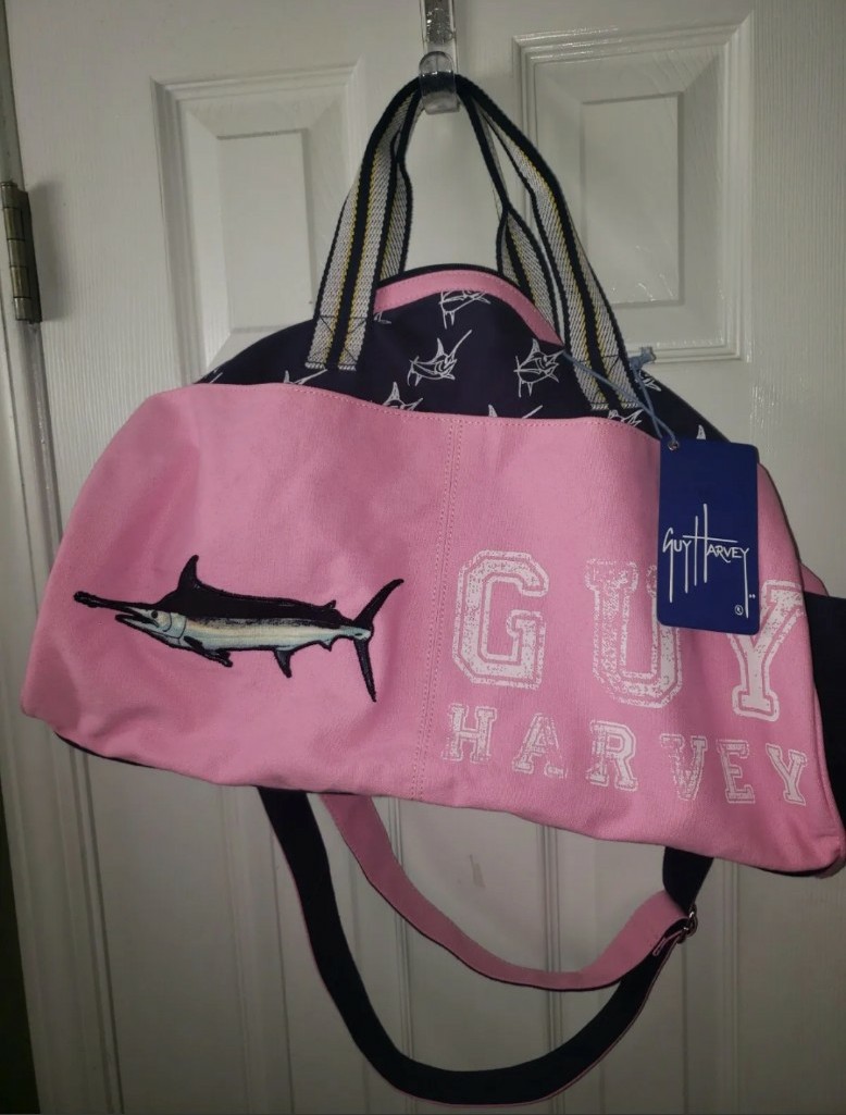 Nwt Guy Harvey Pink duffle bag