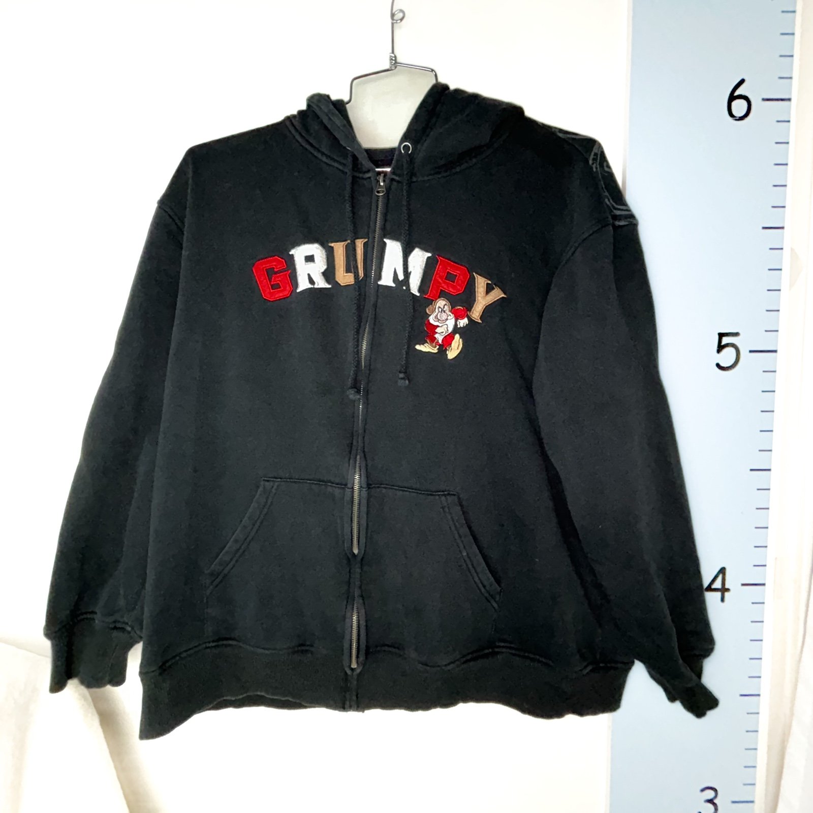 Disney Parks Grumpy Black Hoodie XL