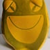 VTG Baldelli Art Pottery 7 Yellow/Lime Toad Frog Coin Bank Ceramic