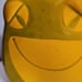 VTG Baldelli Art Pottery 7 Yellow/Lime Toad Frog Coin Bank Ceramic