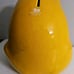 VTG Baldelli Art Pottery 7 Yellow/Lime Toad Frog Coin Bank Ceramic