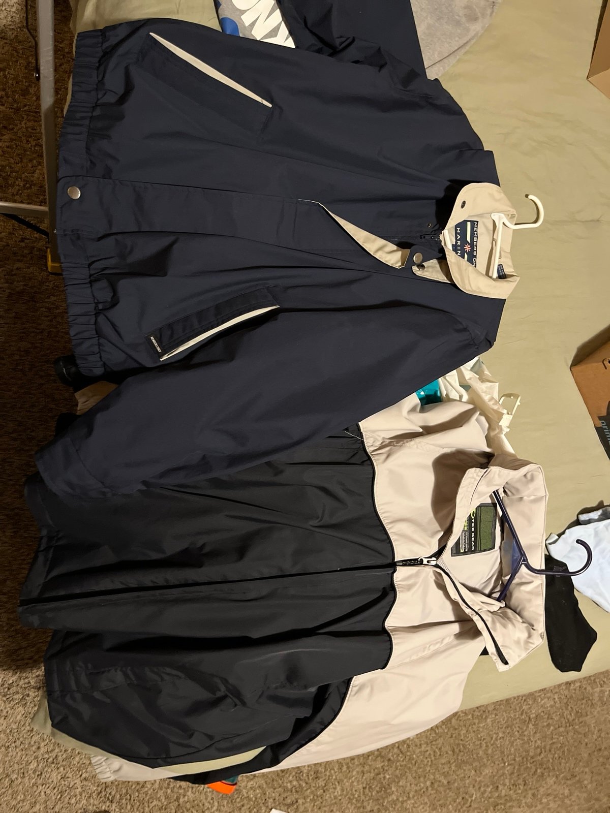 2 large jackets