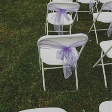 wedding decorations Lavender Chair Bows
