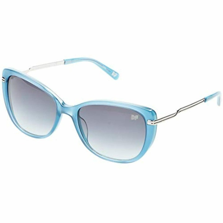 NEW Diane von Furstenberg DVF646S 330 Teal Abigail Sunglasses with DVF Case