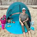 UPF 50+ Easy Pop Up 3-4 Person Beach Tent Sport Umbrella Instant Sun Shelter