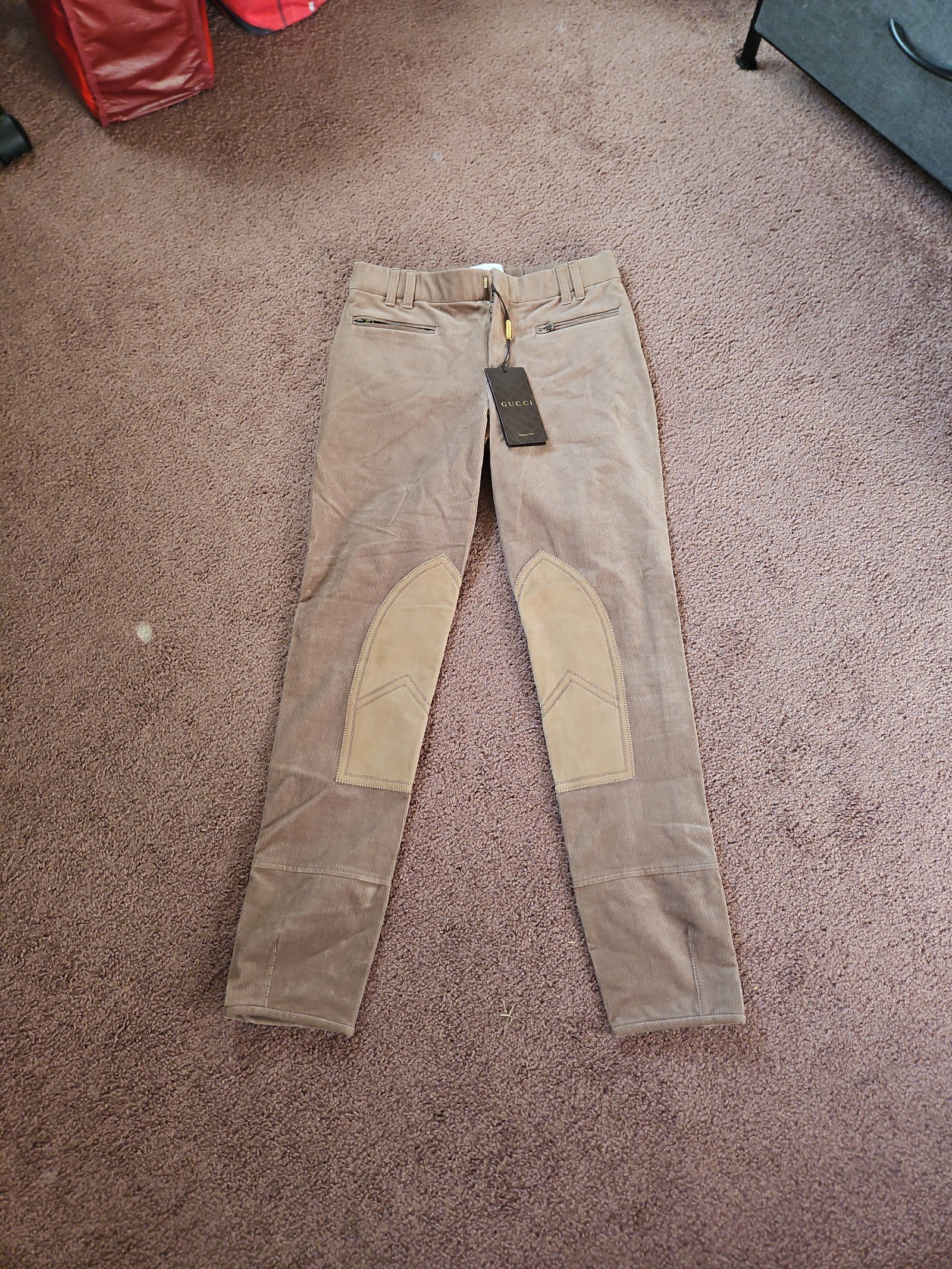 Gucci corduroy tan pants size 40 NWT