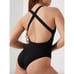 NWT Andie Women's The Tulum Long Torso Back One Piece Swimsuit Black Size XLT