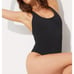 NWT Andie Women's The Tulum Long Torso Back One Piece Swimsuit Black Size XLT