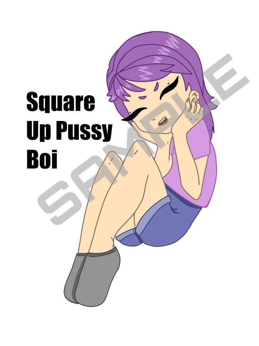 Square up sticker